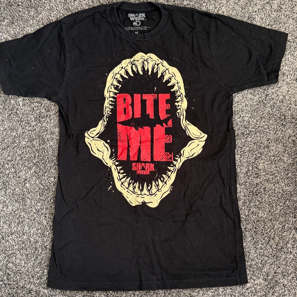 Shark Week Black Graphic T-Shirt